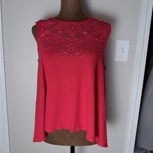 FP Movement by Free People Coral Sleeveless Blouse